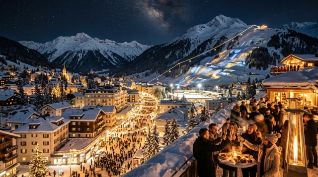 Silvester in Davos (Schweiz) 2026/2027: Feiern, Programm und Events