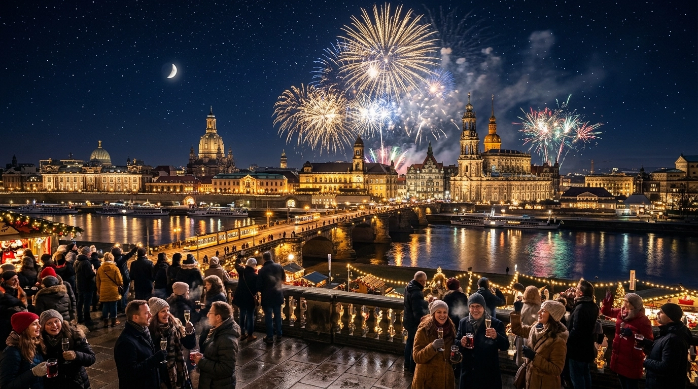 Silvester in Dresden 2026/2027 – Feuerwerk, Konzerte und Feiern