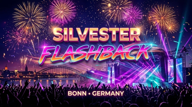 Silvester Flashback 2026 – 80er & 90er Party im Brückenforum Bonn