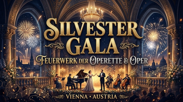 Silvester Gala 2026/2027 – Feuerwerk der Operette & Oper in Wien
