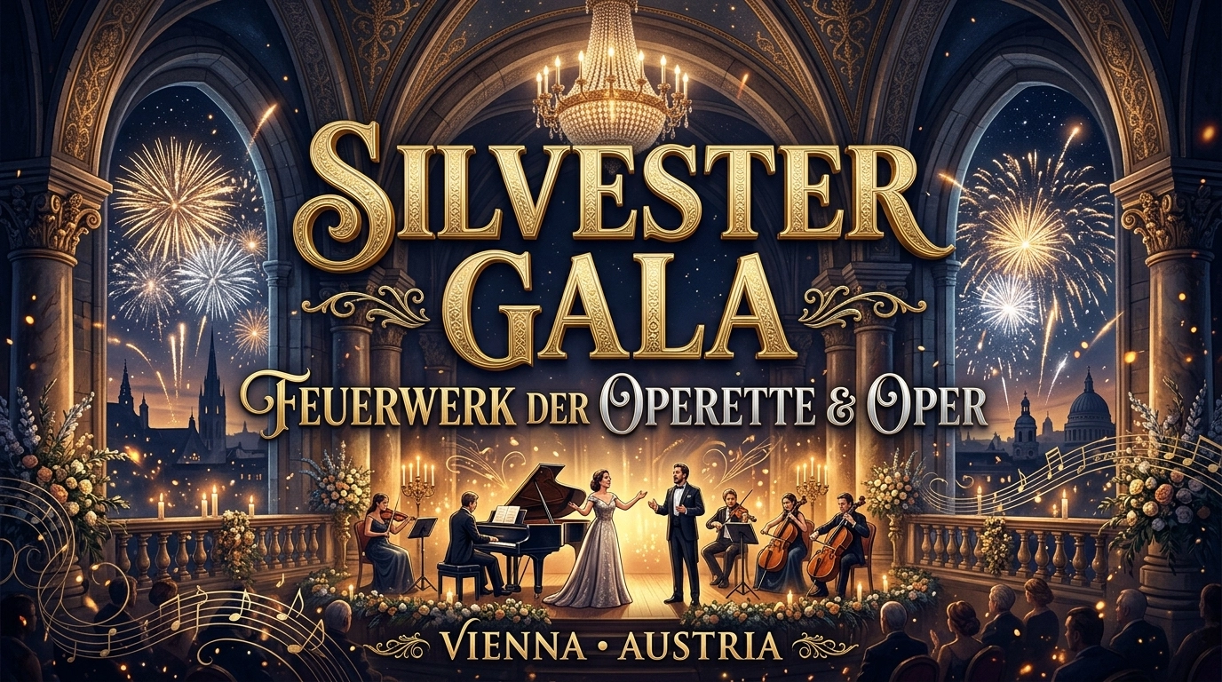 Silvester Gala 2026/2027 – Feuerwerk der Operette & Oper in Wien