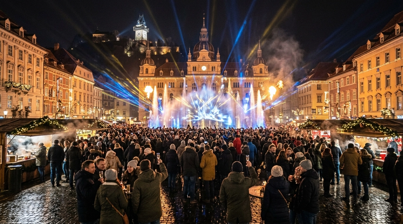 Silvester in Graz (Österreich) 2026/2027: Programm und Feiern