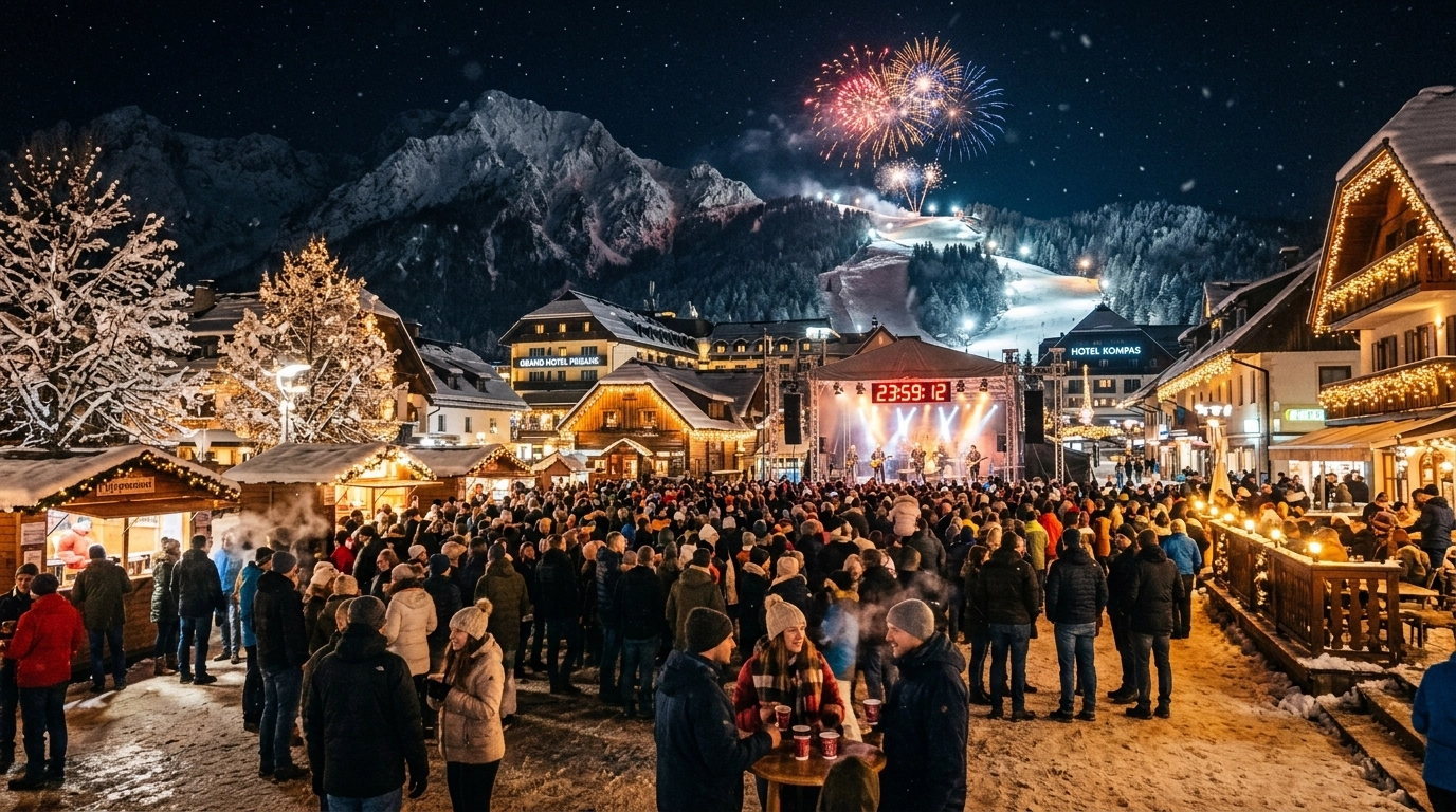 Silvester in Kranjska Gora (Slowenien) 2026/2027: Feiern & Programm