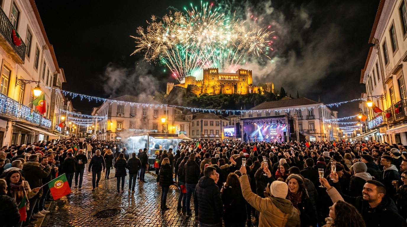 Silvester in Leiria (Portugal) 2026/2027: Feiern, Programm und Feuerwerk