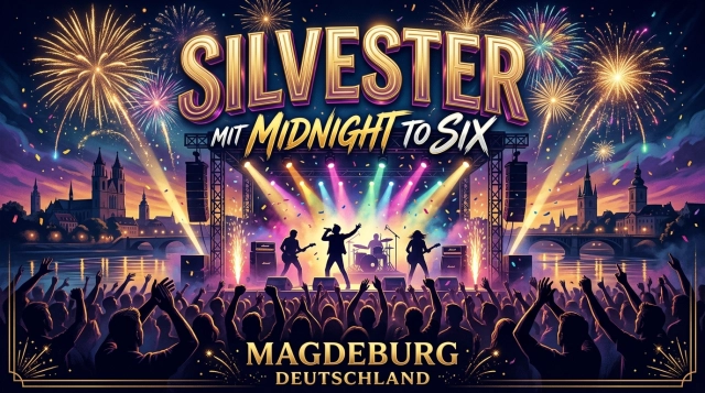 Silvester mit Midnight to Six 2026: Livemusik in Magdeburg
