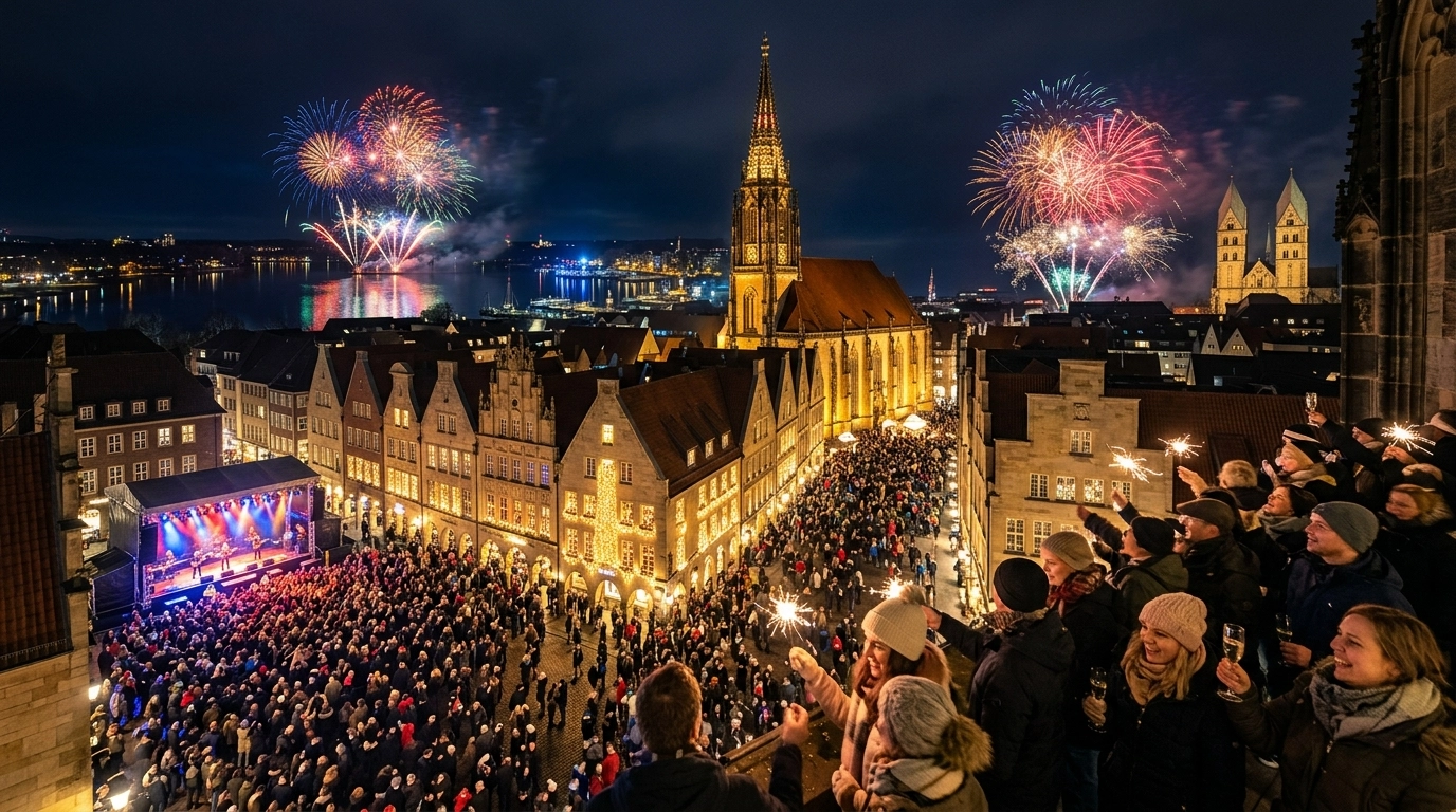 Silvester in Münster 2026/2027 – Feiern, Programm und Feuerwerk