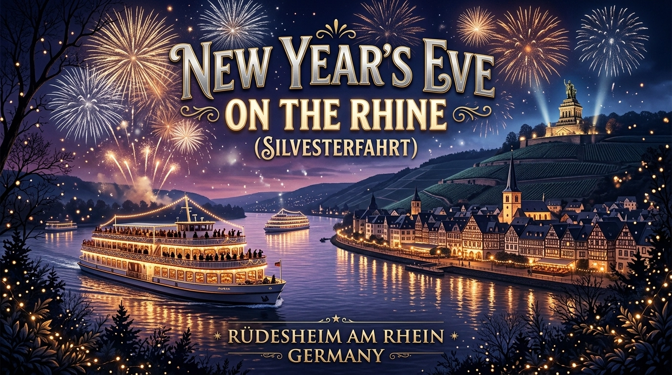 Silvester auf dem Rhein 2026 – Silvesterfahrt und Feuerwerk in Rüdesheim
