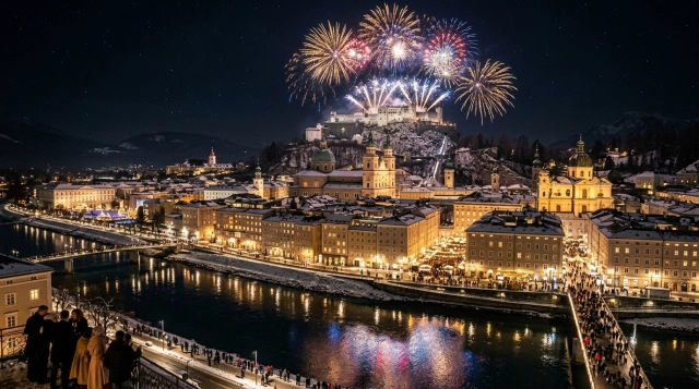 Silvester in Salzburg 2026/2027 – Feiern, Konzerte & Feuerwerk