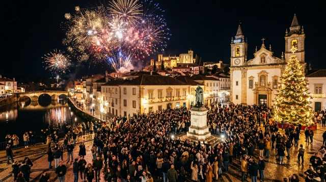 Silvester in Tomar (Portugal) 2026/2027: Feiern, Programm und Feuerwerk