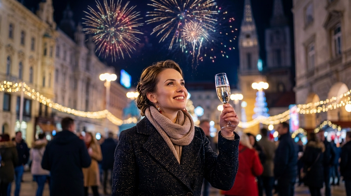 Silvester in Zagreb 2026/2027: Feier auf dem Ban Jelačić Platz
