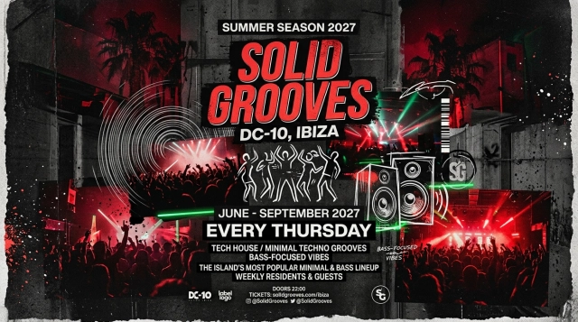Solid Grooves DC10 Ibiza 2027: Tech House Residency in the Garden