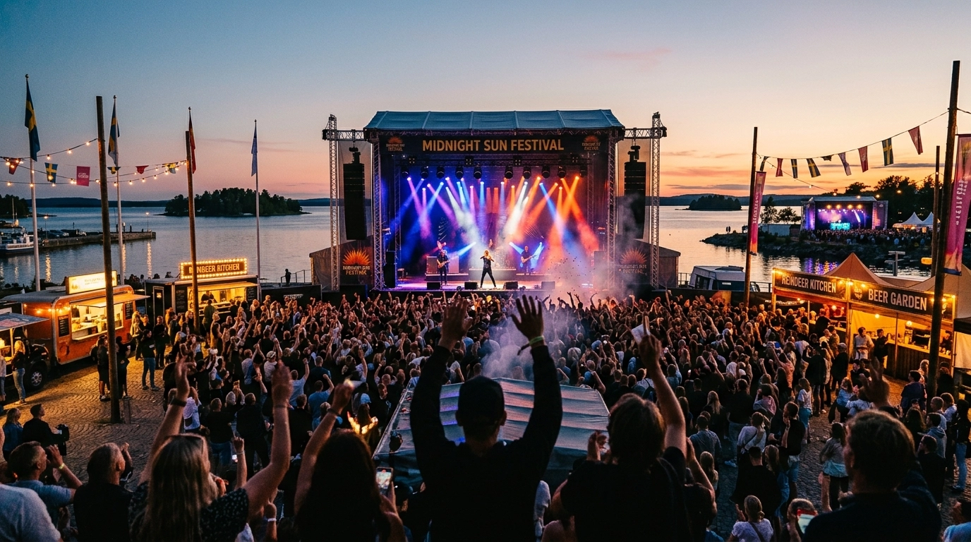 Splash Luleå 2027: Norrbottens Musikfestival am Südhafen