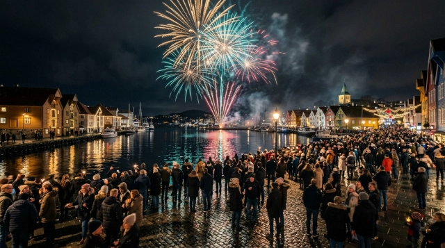 Silvester in Stavanger (Norwegen) 2026/2027: Feuerwerk, Programm und Feiern