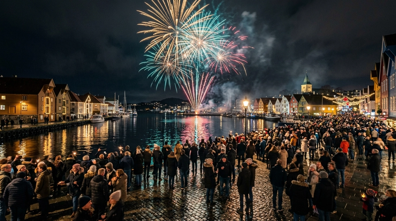 Silvester in Stavanger (Norwegen) 2026/2027: Feuerwerk, Programm und Feiern