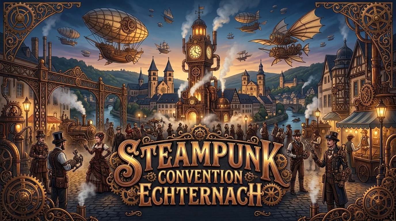 Steampunk Convention Echternach 2027 – Retro-Futuristisches Festival in Luxemburg