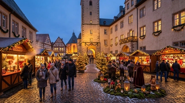 Steinauer Weihnachtsmarkt in Steinau an der Straße (Hessen) 2026: Termine, Märchenprogramm und Schlossmarkt