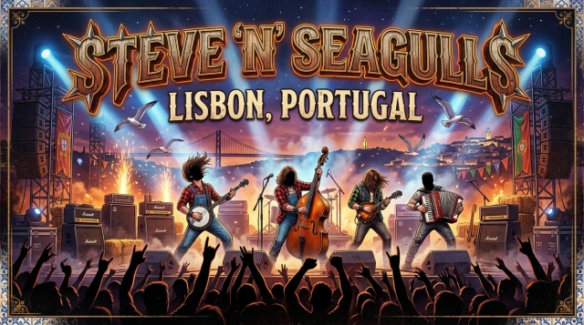 Steve 'n' Seagulls 2026 – Bluegrass-Rock Konzert in Lissabon