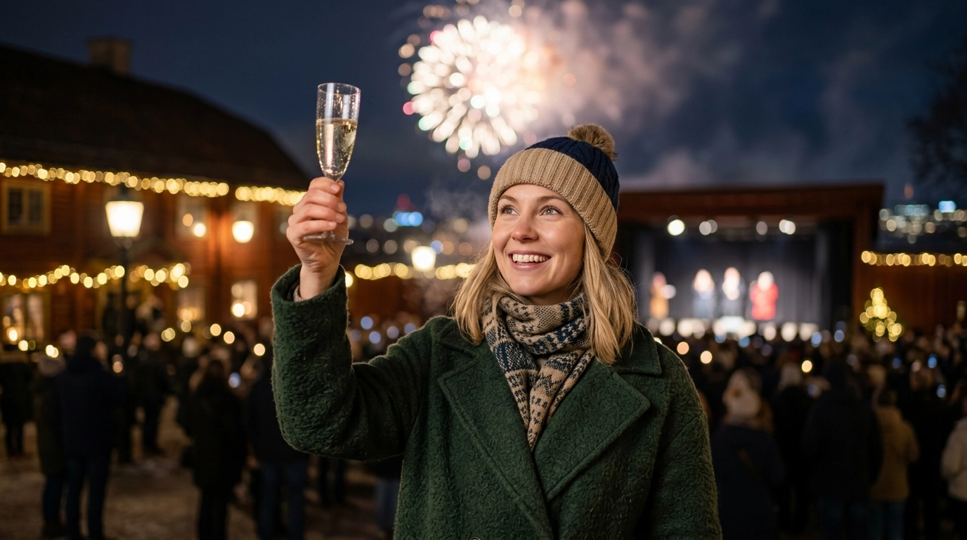Silvester in Stockholm 2026/2027 – Nyårsfirande auf Skansen