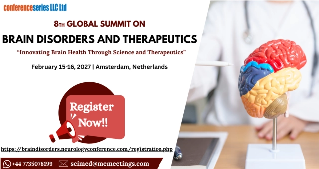 8th Global Summit on Brain Disorders and Therapeutics