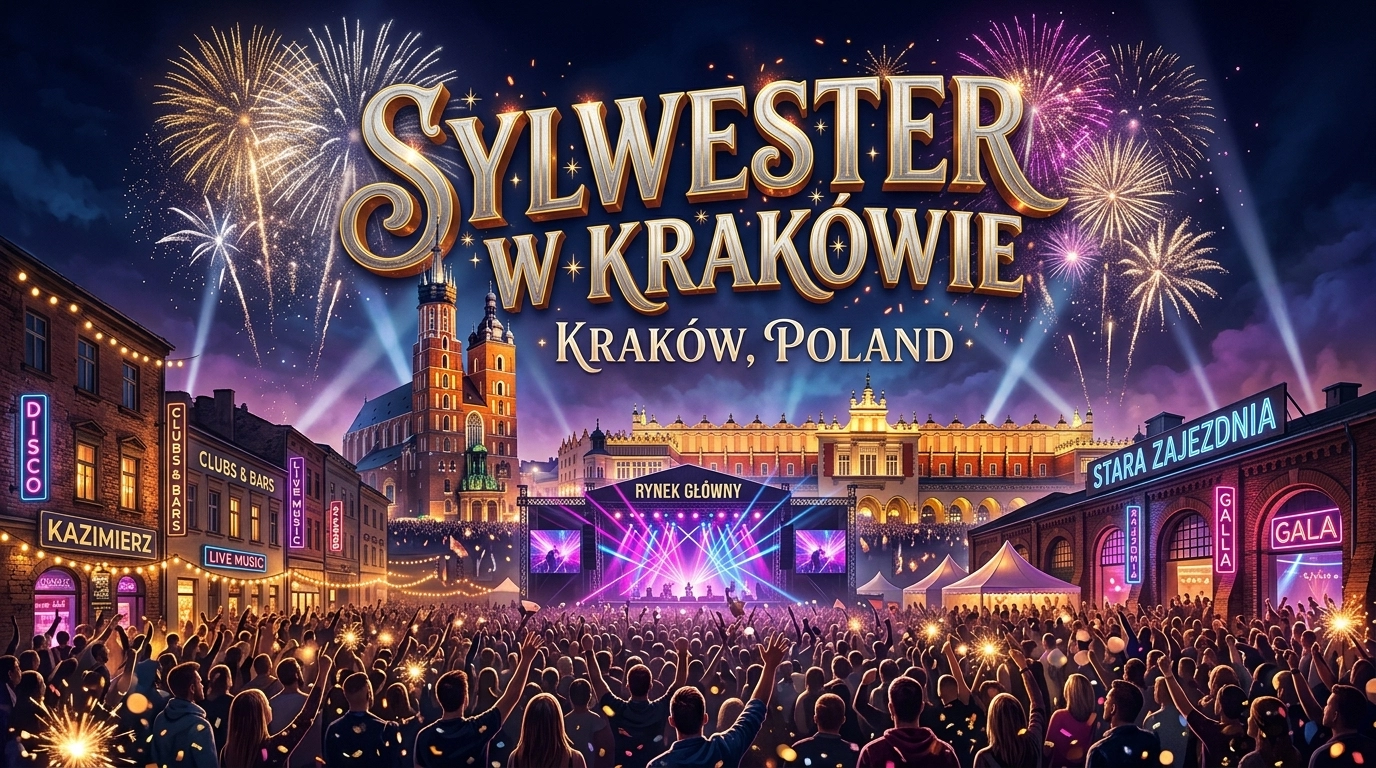 Sylwester Kraków 2026/2027 – Club-Partys, Bälle & Silvester in Krakau
