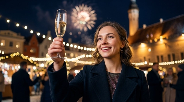 Silvester in Tallinn 2026/2027 – Mittelalterliche Altstadt und Feuerwerk am Rathausplatz