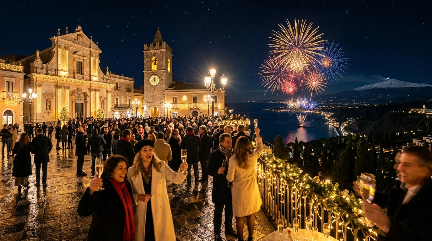 Silvester in Taormina (Italien) 2026/2027: Feiern, Programm und Feuerwerk