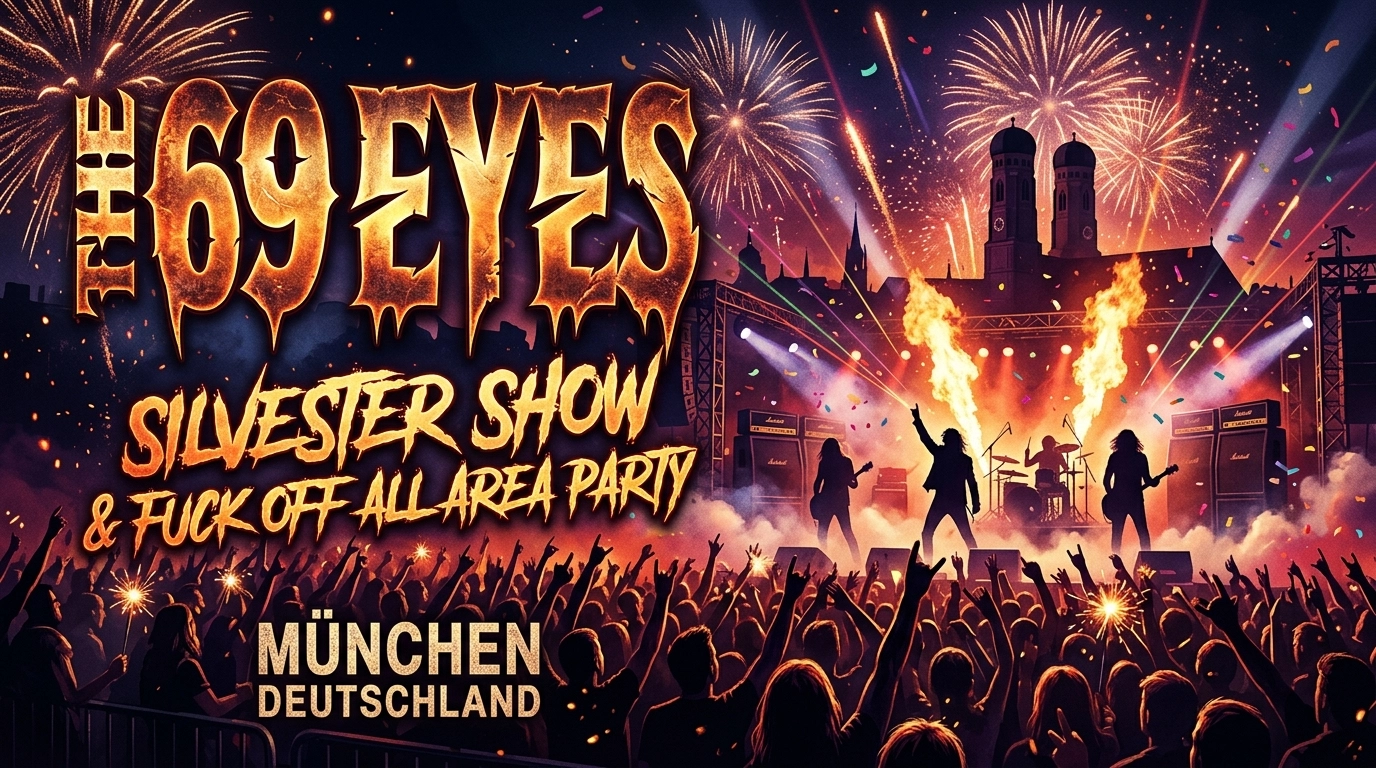 The 69 Eyes Silvester Show 2026 – Gothic New Year's Eve im Backstage München