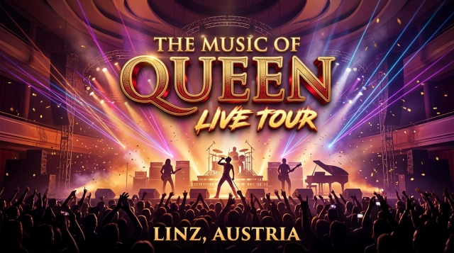 The Music of Queen Live Tour 2026 in Linz: Das Queen Tribute Konzert im Brucknerhaus
