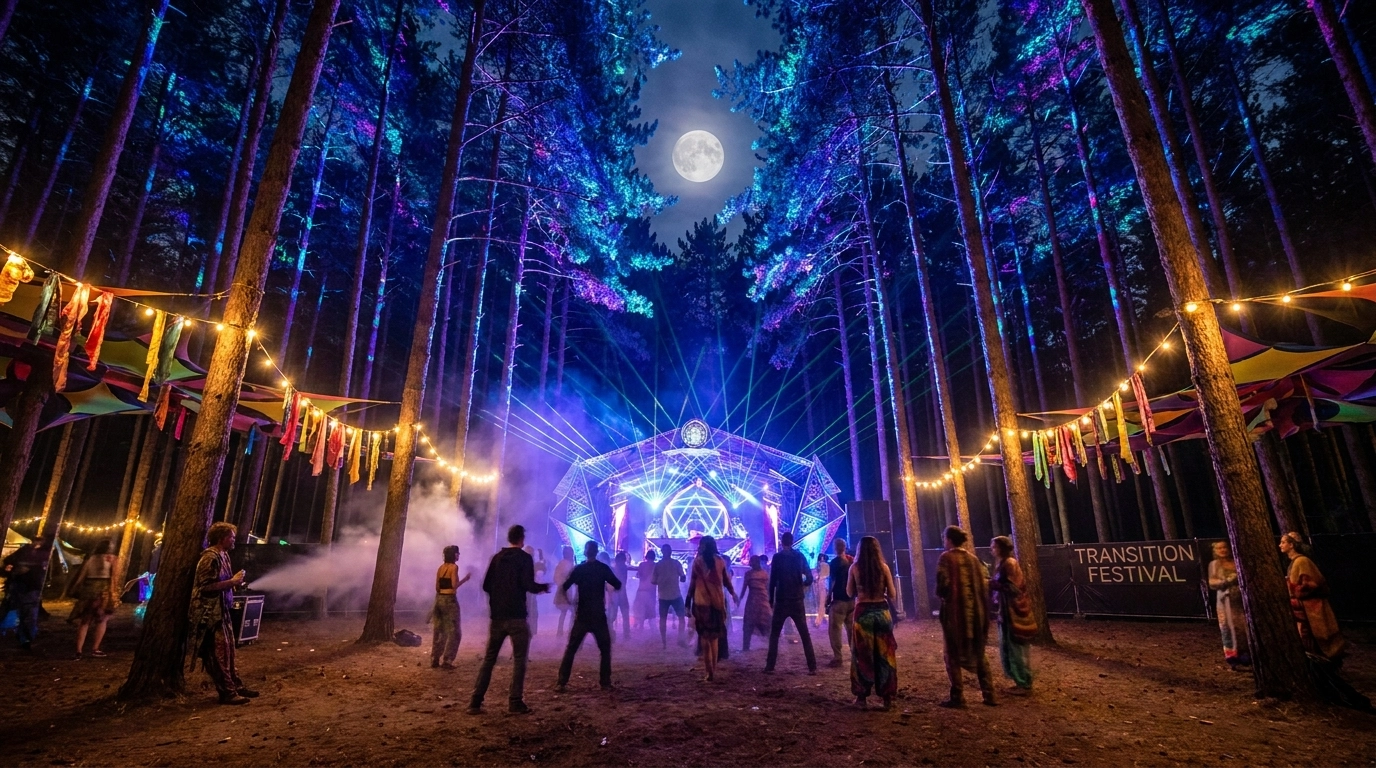 Transition Festival 2026 in Almonte (Spanien) – Psytrance im Doñana-Wald