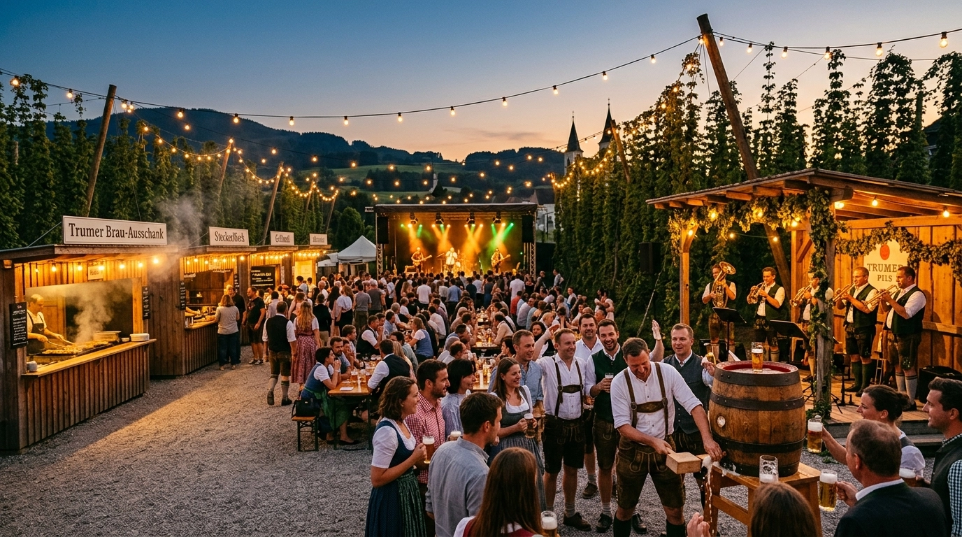 Trumer Hopfenerntefest 2026: Bierfest in Obertrum am See