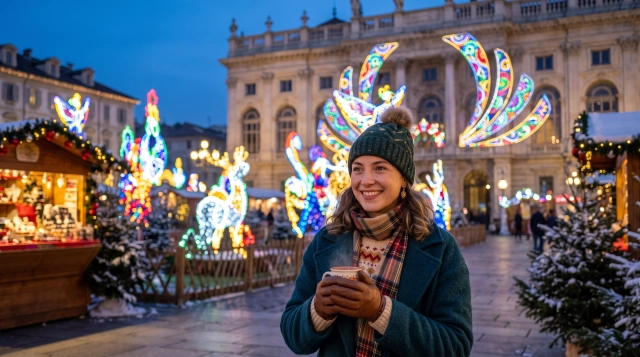 Weihnachtsmarkt Turin 2026 – Piazza Castello & Luci d'Artista