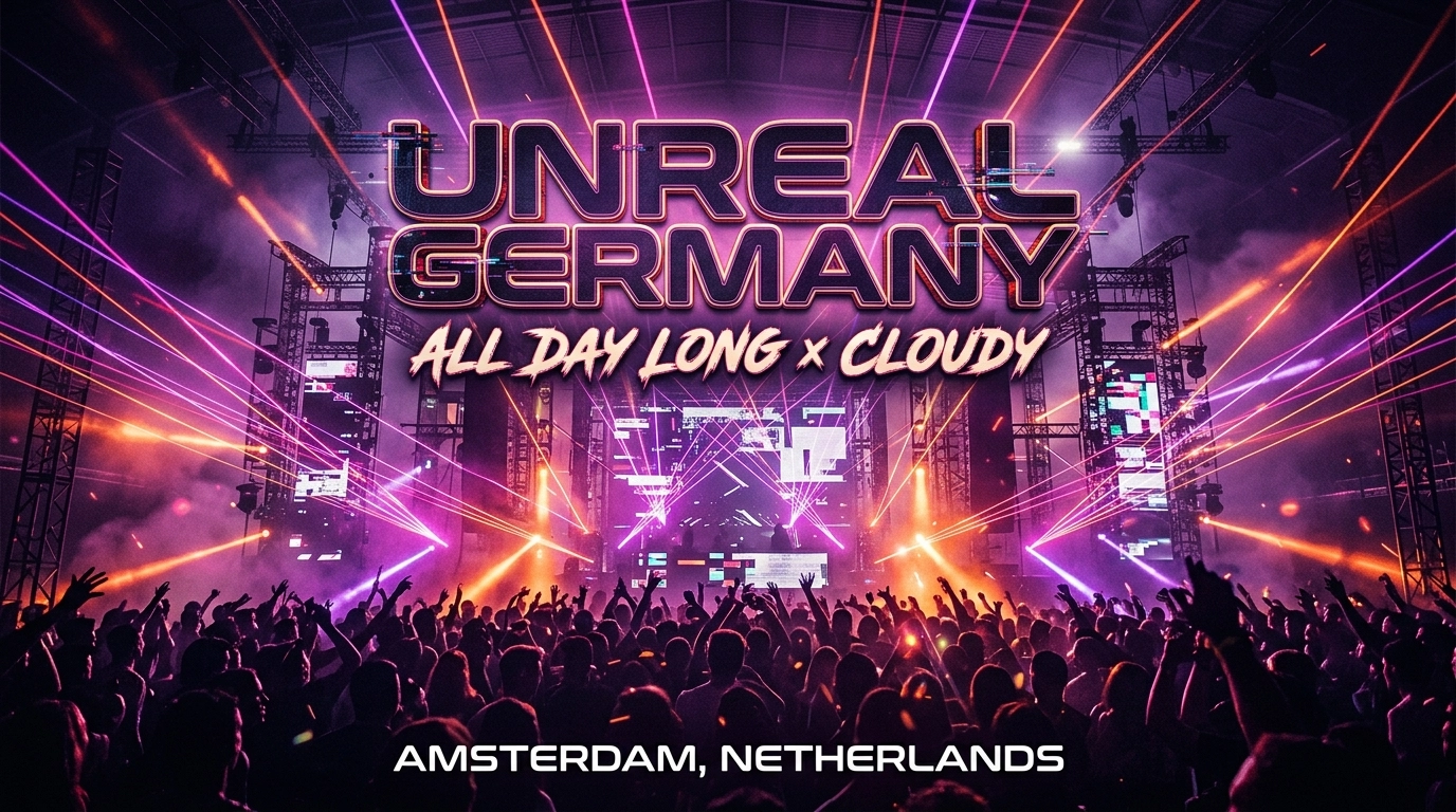 Unreal Germany – All Day Long x CLOUDY 2026 in Amsterdam