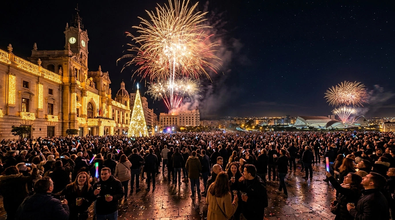 Silvester in Valencia 2026/2027 – Feiern, Programm und Feuerwerk