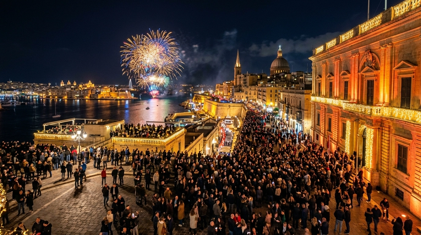 Silvester in Valletta 2026/2027 – Feiern, Programm & Feuerwerk
