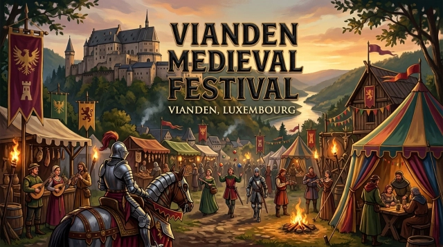 Vianden Medieval Festival 2027 in Vianden (Luxemburg) – Ritter, Feuer & Mittelalter