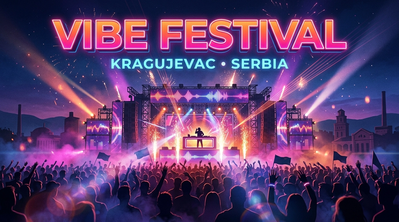 VIBE Festival 2026-2027 in Kragujevac – Indie, Hip-Hop & elektronische Musik