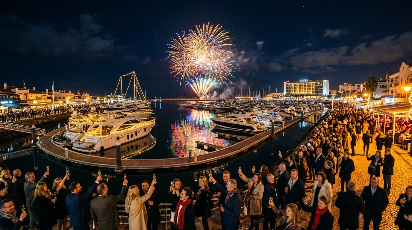 Silvester in Vilamoura (Portugal) 2026/2027 – Feuerwerk, Marina & Feiern