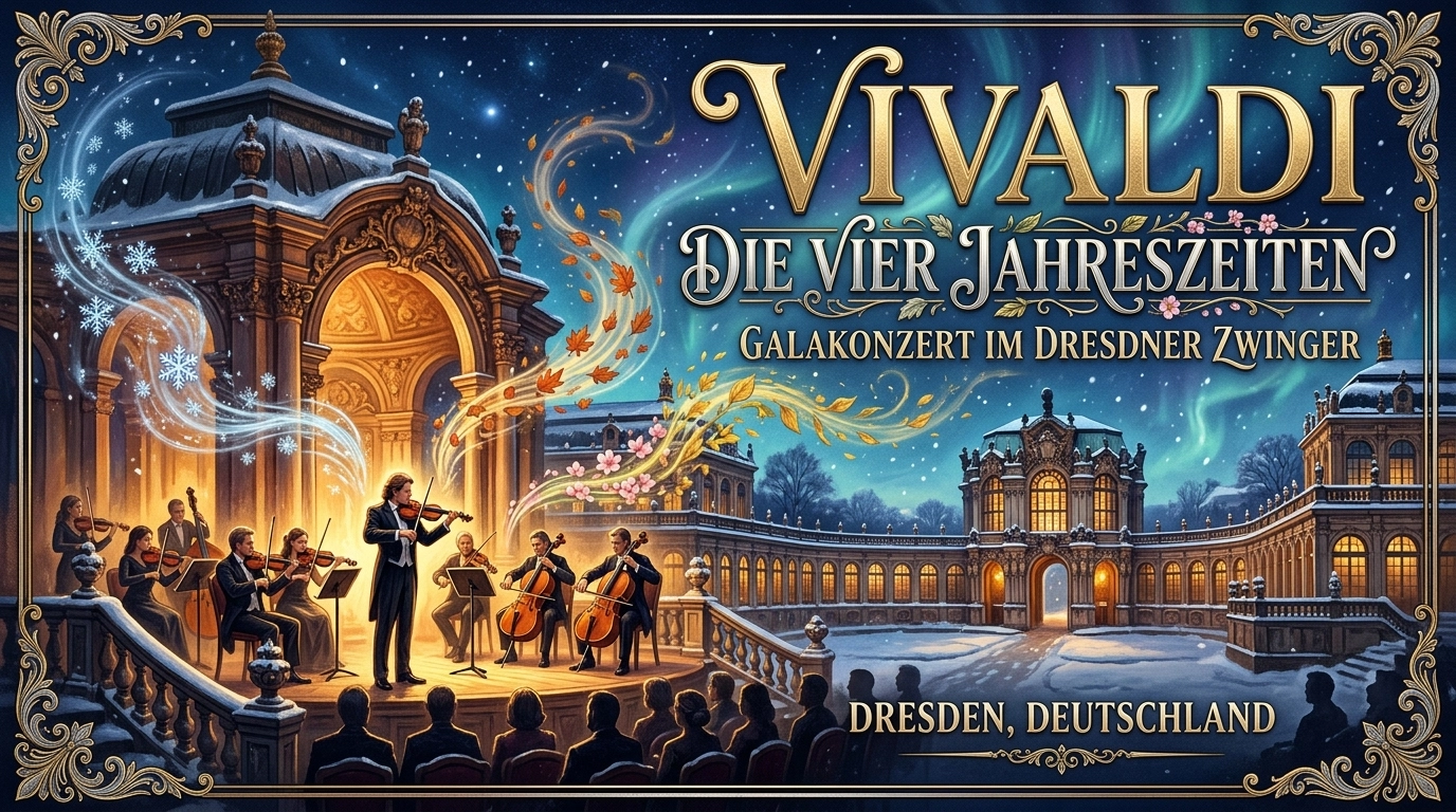 Vivaldi Die vier Jahreszeiten 2026: Galakonzert im Dresdner Zwinger