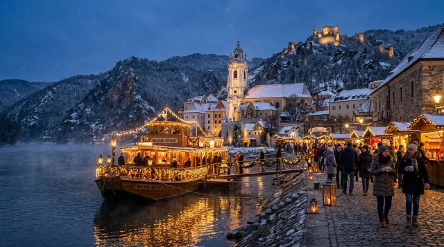 Wachauer Advent Dürnstein 2026: Schwimmender Adventmarkt an der Donau