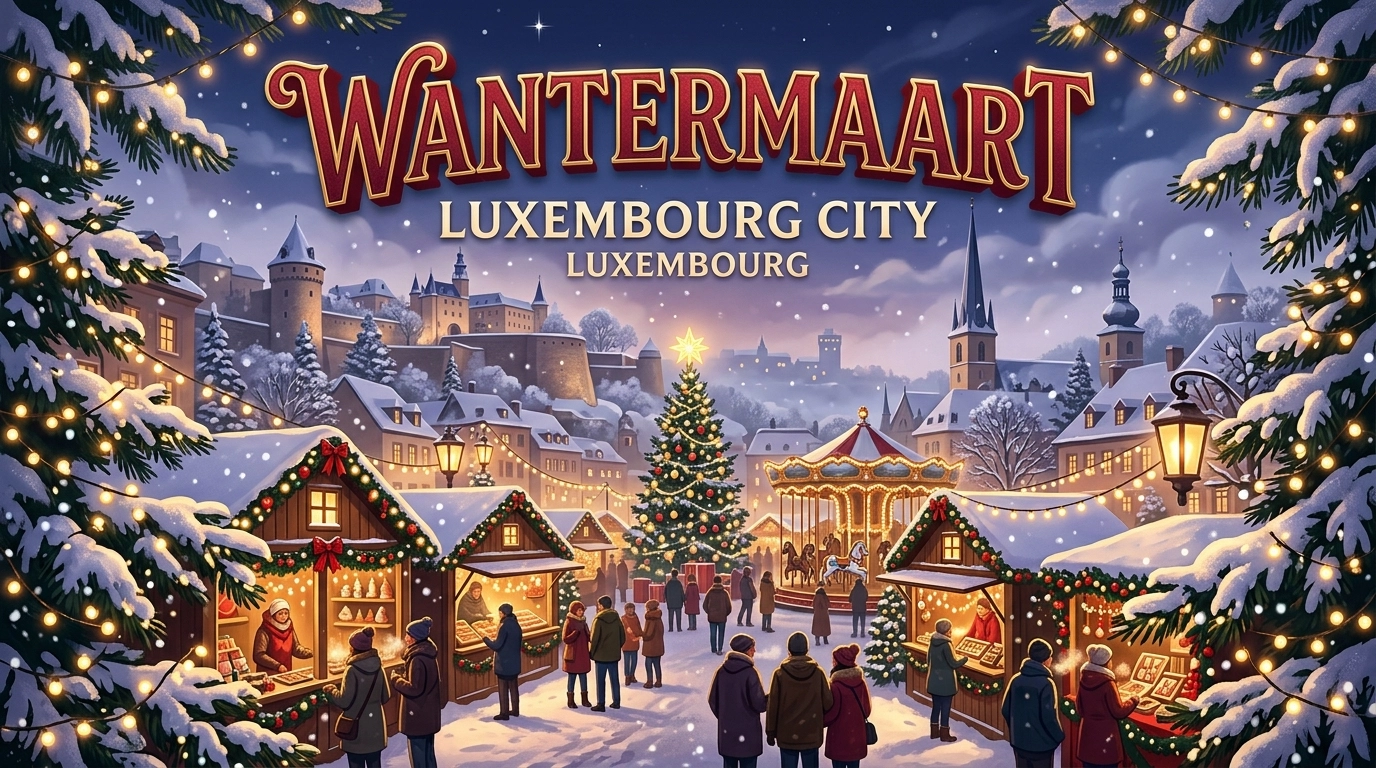 Wantermaart Luxembourg 2026 – Christmas Market at the Gëlle Fra