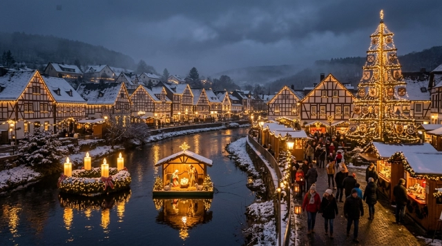 Weihnachtsdorf Waldbreitbach 2026/2027 – Lichterglanz & Krippenweg im Westerwald