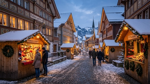 Weihnachtsmärkte in Appenzell 2026: Chlöösler und Christchindlimarkt