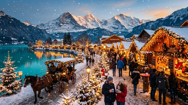 Weihnachtsmärkte Ferienregion Interlaken 2026 – Alpenzauber zwischen Seen und Jungfrau