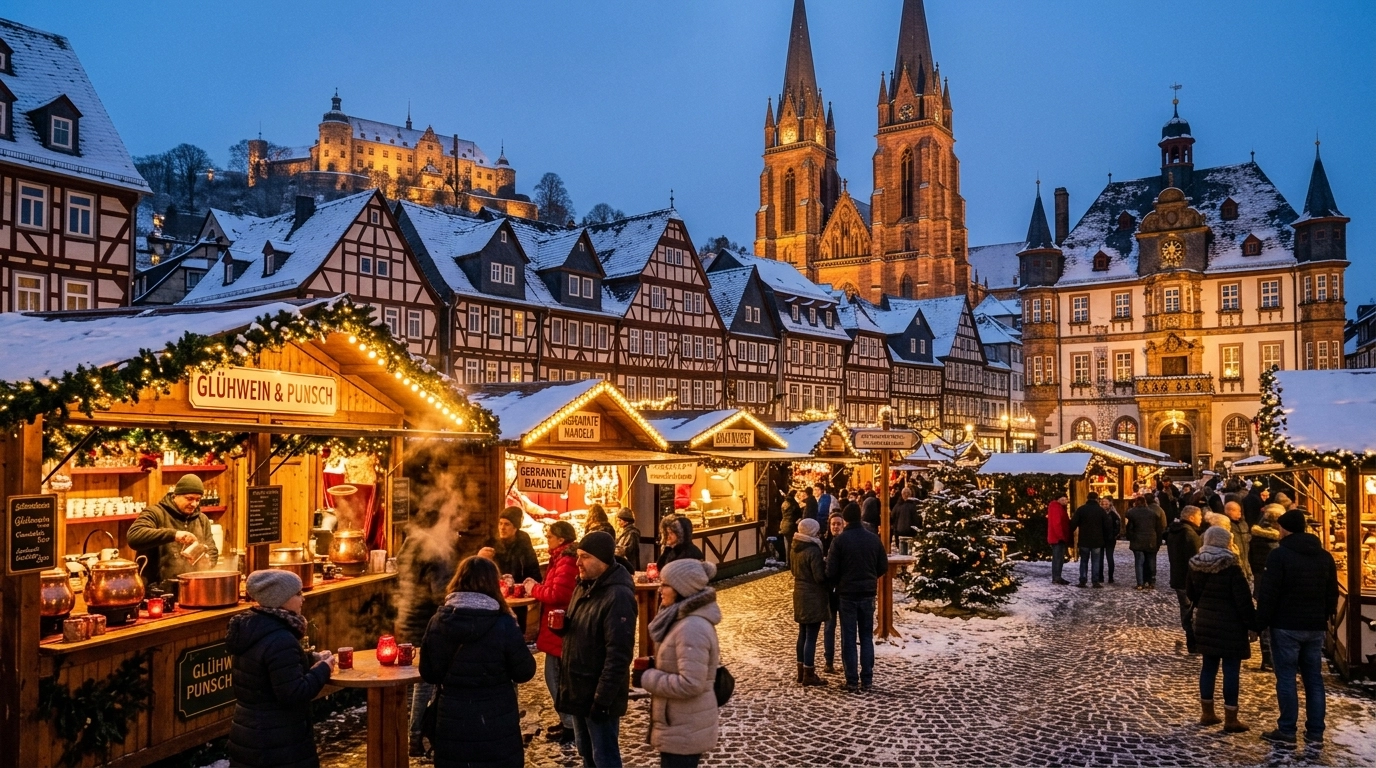 Weihnachtsmärkte in Marburg (Hessen) 2026: Termine, Öffnungszeiten und Märkte