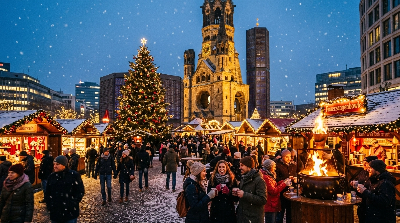 Weihnachtsmarkt an der Gedächtniskirche 2026 – City West Zauber in Berlin