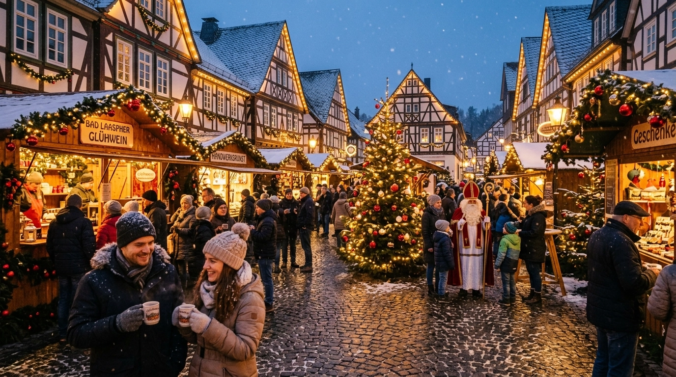 Weihnachtsmarkt Bad Laasphe 2026 – Traditioneller Adventsmarkt in der historischen Altstadt