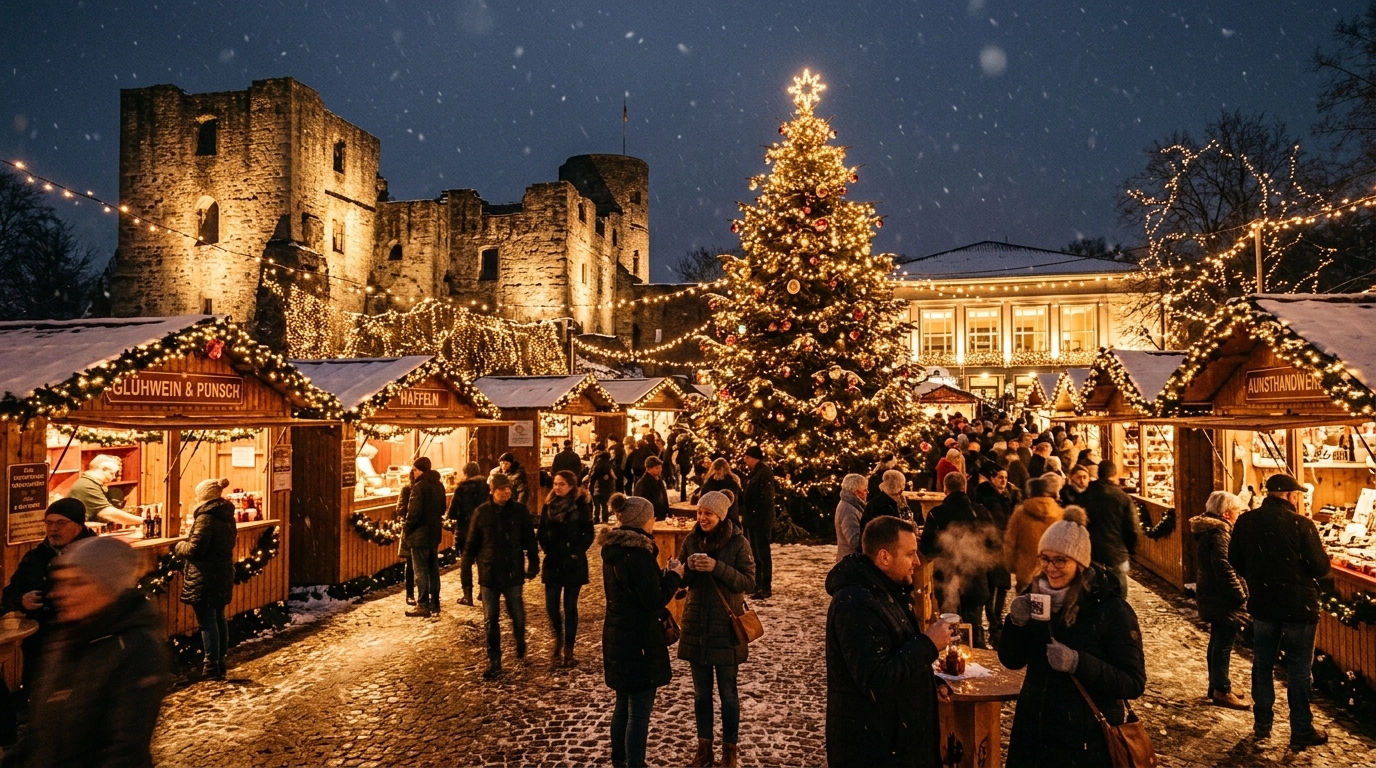 Weihnachtlicher Zauber an der Burg Bad Lippspringe 2026 – Adventsmarkt & Weihnachtsmarkt