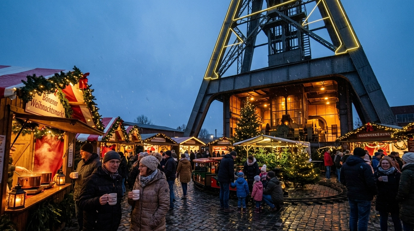 Weihnachtsmarkt Bönen am Förderturm (Deutschland) 2026: Termine, Programm, Eintritt