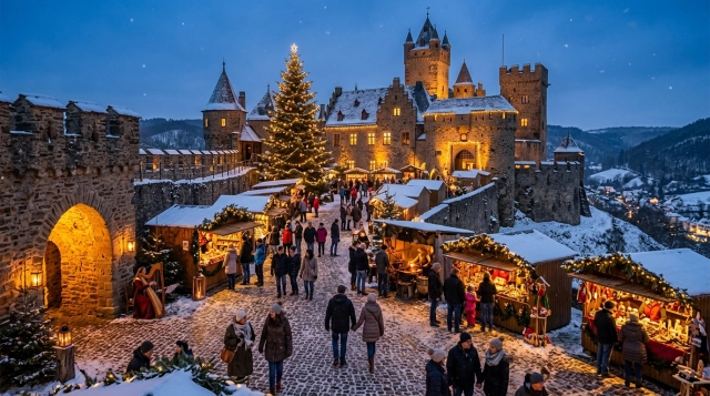 Historischer Weihnachtsmarkt Burg Ronneburg 2026: Romantischer Advent
