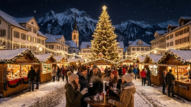 Glarner Weihnachtsmärkte 2026 – Festlicher Zauber in Glarus & Näfels